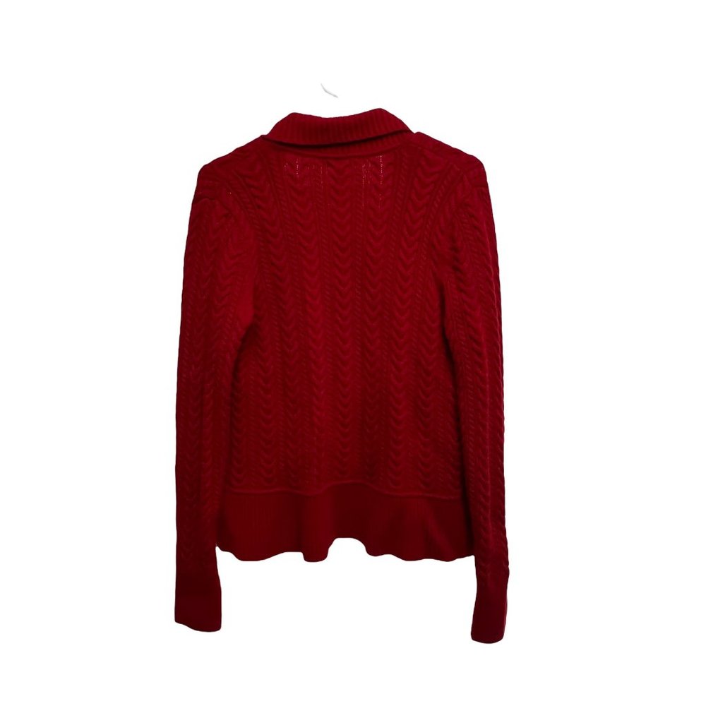 Talbots Open Cardigan Size: Medium Color: Red - image 3
